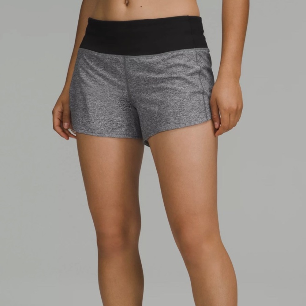 Lululemon Womens Grey Speed Up Shorts Size 8